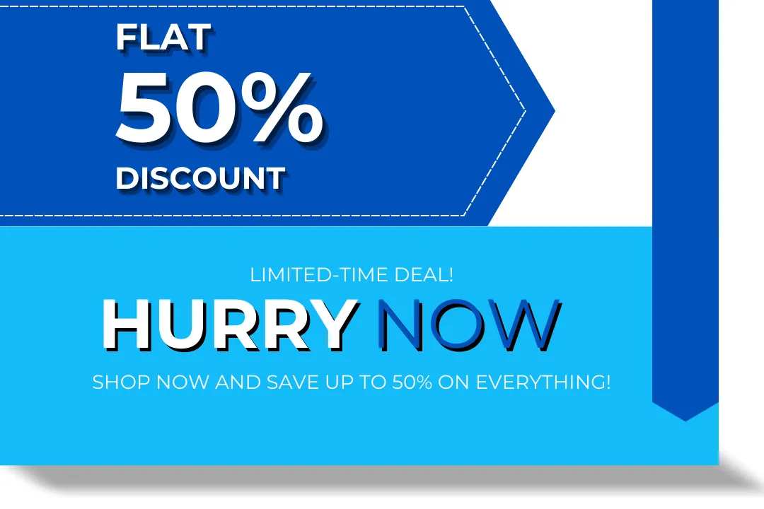 FLAT 50% Off